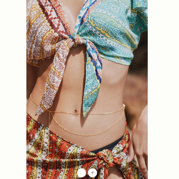 Anthropologie Two-Piece Twist Top and Wrap Skirt Set - New - Small - Picture 4 of 7